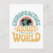 Chiropractoren passen het World Retro Design aan Briefkaart (Voorkant)