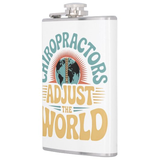 Chiropractoren passen het World Retro Design aan Heupfles (Links)