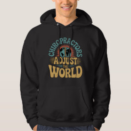 Chiropractoren passen het World Retro Design aan Hoodie