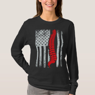 chiropractoren VS-vlag ruggegraten voor chiropract T-shirt