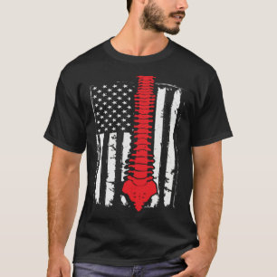 chiropractoren VS-vlag ruggegraten voor chiropract T-shirt