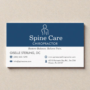 Chiropractorkantoor Visitekaartje