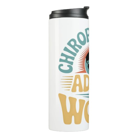 Chiropractors Adjust the World Retro Design Thermosbeker (Gedraaid links)