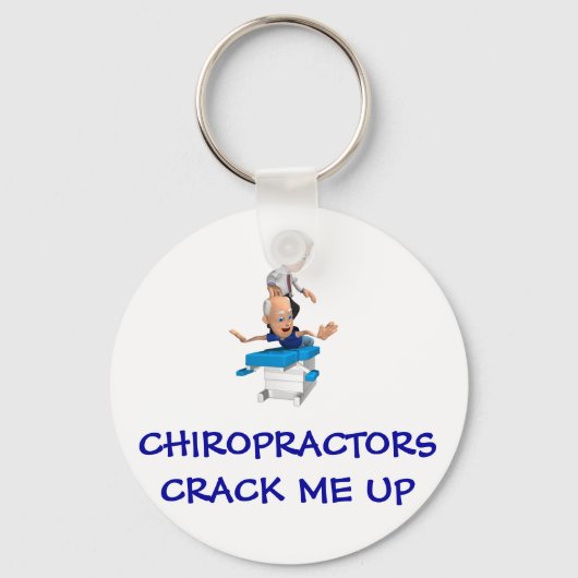 Chiropractors halen me omhoog sleutelhanger (Voorkant)