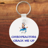 Chiropractors halen me omhoog sleutelhanger (Voorkant)