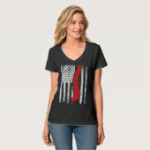chiropractors USA Flag spines for chiropractic  1 T-shirt (Voorkant volledig)