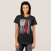 chiropractors USA Flag spines for chiropractic  1 T-shirt (Voorkant volledig)