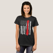 chiropractors USA Flag spines for chiropractic T-shirt (Voorkant volledig)