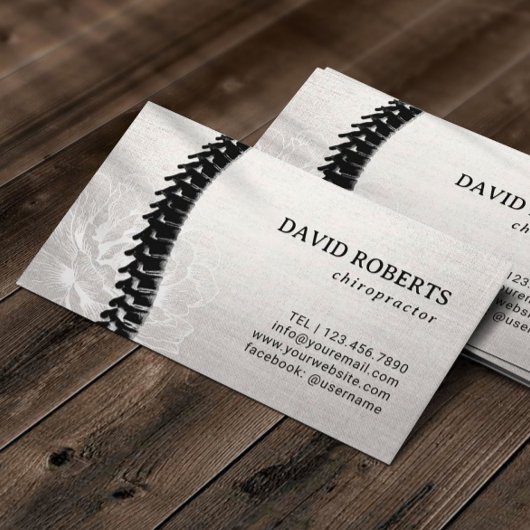 Chiropraktijk Acupunctuur Floral Appointment Afsprakenkaartje