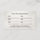 Chiropraktijk Acupunctuur Floral Appointment Afsprakenkaartje (Achterkant)