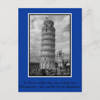 Chiropraktijk Briefkaart voor heractivering patiën