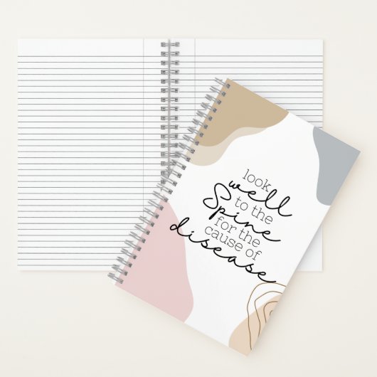 Chiropraktijk, chiropractor, Chiropractisch Notiti Notitieboek (Binnen)