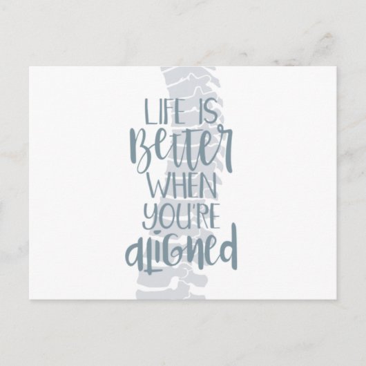 Chiropraktijk, chiropractor, Chiropraktijk Briefkaart (Voorkant)