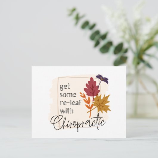 Chiropraktijk, chiropractor, Chiropraktijk Briefkaart (Staand voorkant)