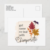 Chiropraktijk, chiropractor, Chiropraktijk Briefkaart (Voorkant / Achterkant)