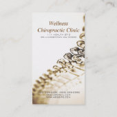 Chiropraktijk, chiropractor, Health Clinic Visitekaartje (Achterkant)
