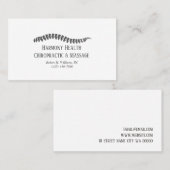 Chiropraktijk Clinic Health & Wellness Visitekaartje (Voorkant / Achterkant)