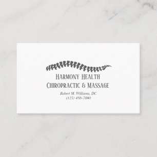 Chiropraktijk Clinic Health & Wellness Visitekaartje