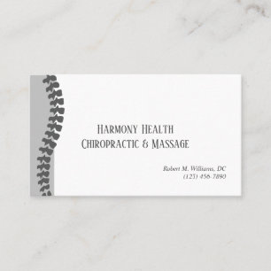 Chiropraktijk Clinic Health & Wellness Visitekaartje