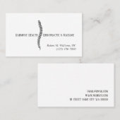 Chiropraktijk Clinic Health & Wellness Visitekaartje (Voorkant / Achterkant)