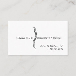 Chiropraktijk Clinic Health & Wellness Visitekaartje