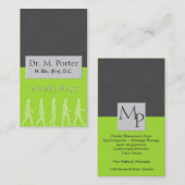 Chiropraktijk en medisch Visitekaartje - Monogram (Voorkant / Achterkant)