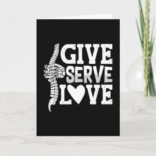 Chiropraktijk geeft serve Love Spine Chiropractor Kaart