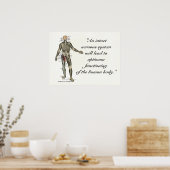 Chiropraktijk Health Quotes & Gezegden Poster (Keuken)