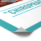 Chiropraktijk is een betere keuze poster (Hoek)