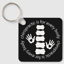 Chiropraktijk is voor elk lichaam sleutelhanger