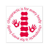 Chiropraktijk is voor elk lichaamshanden en ruggen  zelfinktende stempel (Design)