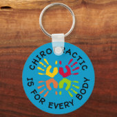 Chiropraktijk is voor elke lichaamsvorm Sleutelhan Sleutelhanger (Voorkant)