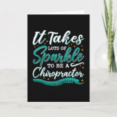 Chiropraktijk neemt veel spinkelende chiropractor  kaart (Voorkant)