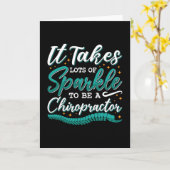 Chiropraktijk neemt veel spinkelende chiropractor  kaart (Gele Bloem)