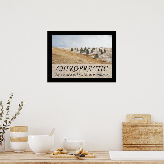 Chiropraktijk Quotes & Gezegden Natuur Poster (Keuken)
