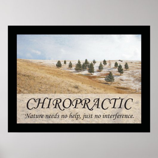 Chiropraktijk Quotes & Gezegden Natuur Poster (Voorkant)
