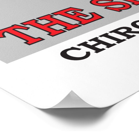 Chiropraktijk Subluxation Silent Killer Poster (Hoek)