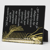 Chiropraktijk Zenuwstelsel Quote Easel Fotoplaat (Zijkant)