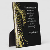 Chiropraktijk Zenuwstelsel Quote Easel Fotoplaat (Zijkant)