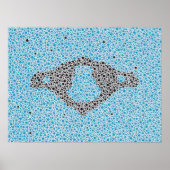 Chiropraktijkanatomie Kunstwerk Cererical Vertebra Poster (Voorkant)