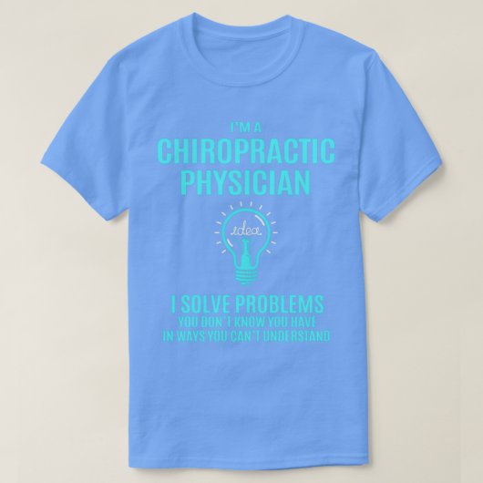Chiropraktijkarts I lost problemen op T-shirt (Design voorkant)