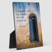 Chiropraktijkcode voor gezondheidsesel fotoplaat (Zijkant)