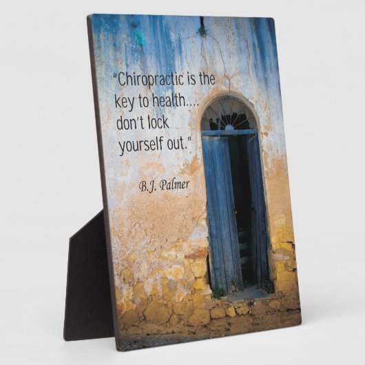 Chiropraktijkcode voor gezondheidsesel fotoplaat (Zijkant)