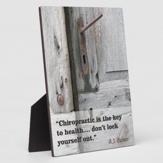 Chiropraktijkcode voor gezondheidsesel fotoplaat (Zijkant)