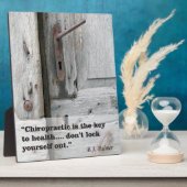 Chiropraktijkcode voor gezondheidsesel fotoplaat (Zijkant)