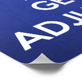 Chiropraktijkgericht poster - Houd rustig en verbe (Hoek)