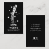 Chiropraktijkgerichte wervelkolom Aanpassen van th Visitekaartje (Voorkant / Achterkant)