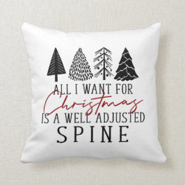 Chiropraktijkkerstdecor, Chiropractic Pillow, Kussen