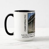 Chiropraktijkkoffie Mok (kleur) Griekse kolommen (Links)