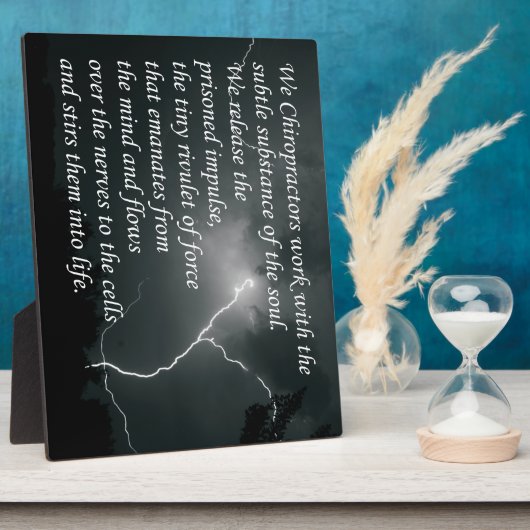 Chiropraktijkoffertes en Gezegden Easel Fotoplaat (Zijkant)